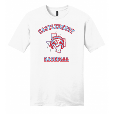 Men's White Baseball Tee