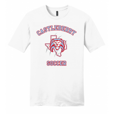 Unisex White Soccer Tee