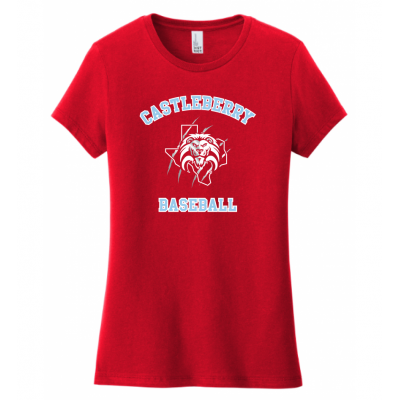 Women's Baseball Tee Red