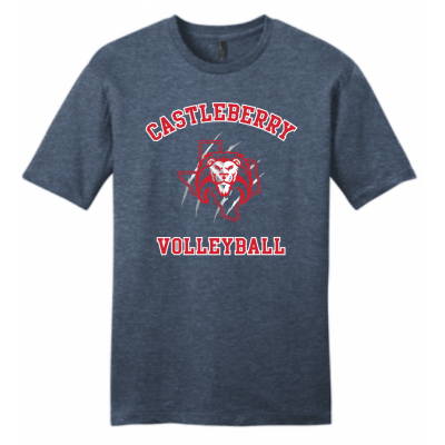 Men's Navy Volleyball Tee