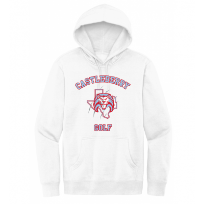 Unisex White Golf Hoodie