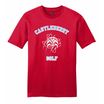 Men's Red Golf Tee