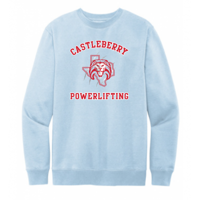 Unisex Light Blue Powerlifting Sweatshirt