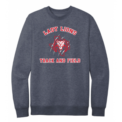 Unisex Navy Lady Lions T&F Sweatshirt