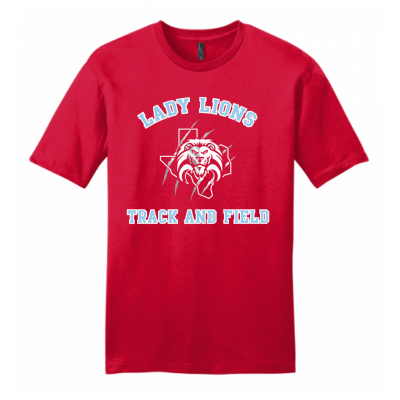Men's Red Lady Lions T&F Tee