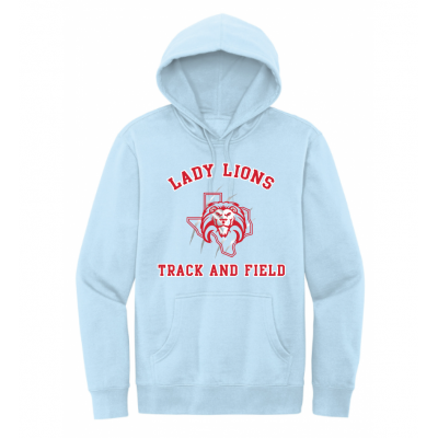 Unisex Light Blue Lady Lions T&F Hoodie