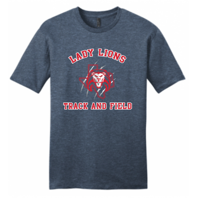 Men's Navy Lady Lions T&F Tee