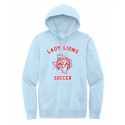Unisex Light Blue Lady Lions Soccer Hoodie