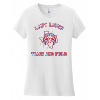 Women's White Lady Lions T&F Tee
