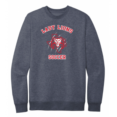 Unisex Navy Lady Lions Soccer Sweatshirt