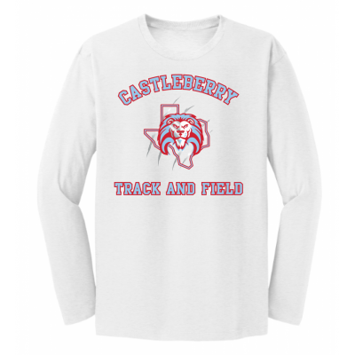 Unisex White T&F LS
