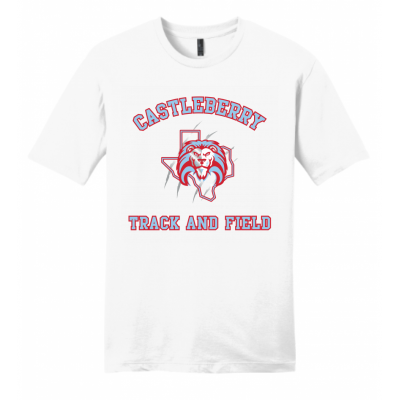 Men's White T&F Tee