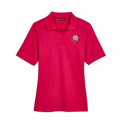 Women's Red Harriton Polo