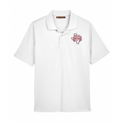 Men's White Harriton Polo