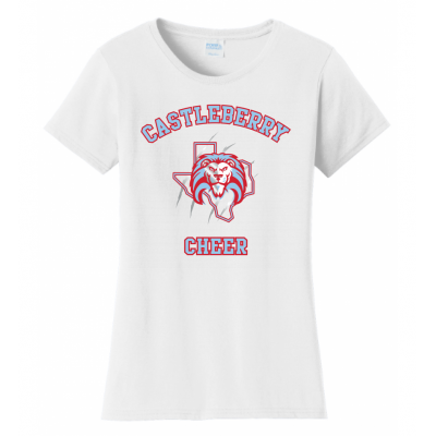 Women's White Cheer Tee
