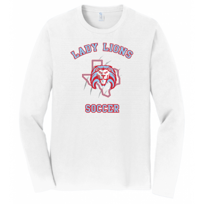 Unisex White Lady Lions Soccer LS