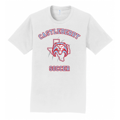 Men's White Soccer Tee