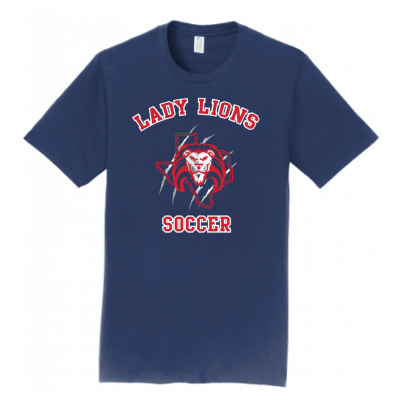 Men's Navy Lady Lions Soccer Tee