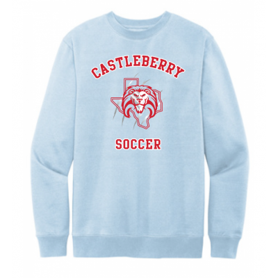 Unisex Light Blue Soccer Sweatshirt