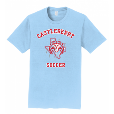 Men's Light Blue Soccer Tee