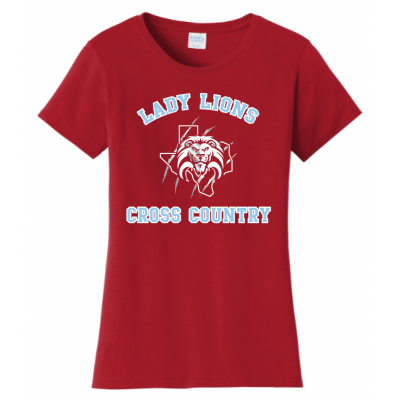 Women's Red Lady Lions CC Tee