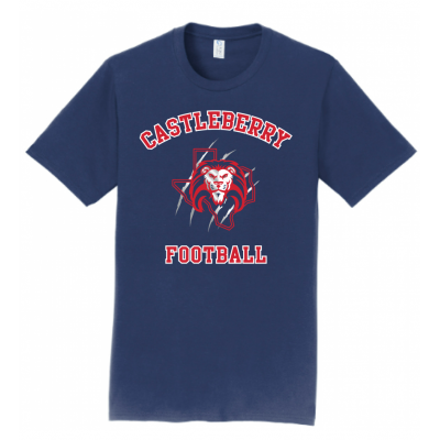 Men's Navy Football Tee