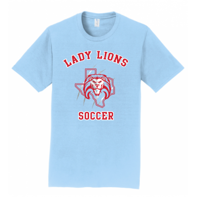 Men's Light Blue Lady Lions Soccer Tee