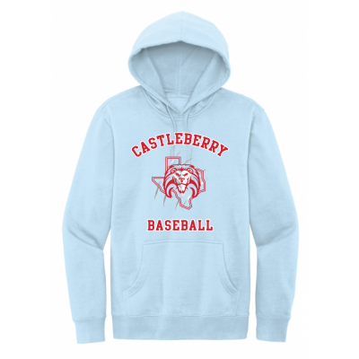Unisex Light Blue Baseball Hoodie