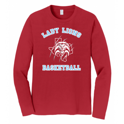 Unisex Red Lady Lions Basketball LS