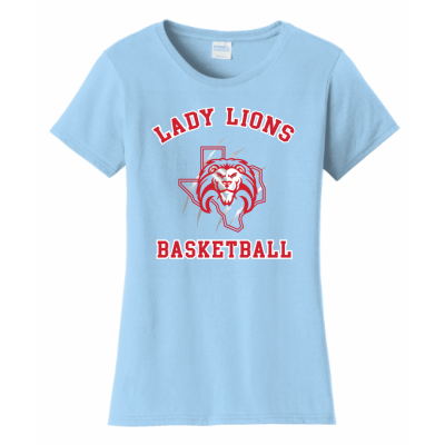 Women's Light Blue Lady Lions Basketball Tee