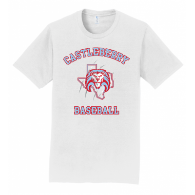 Men's White Baseball Tee
