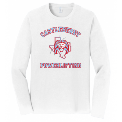 Unisex White Powerlifting LS