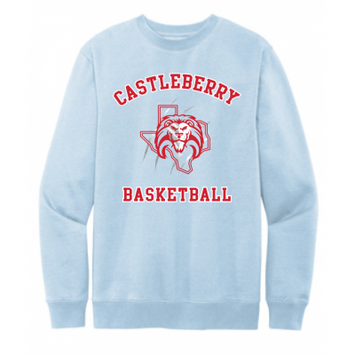 Unisex Light Blue Basketball Sweatshirt