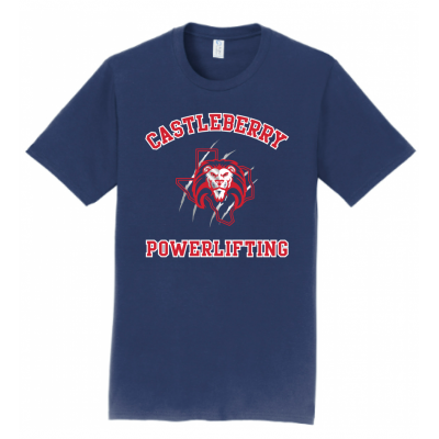 Men's Navy Powerlifting Tee