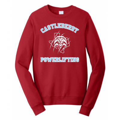 Unisex Red Powerlifting Sweatshirt