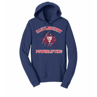 Unisex Navy Powerlifting Hoodie
