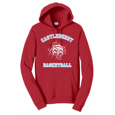 Unisex Red Basketball Hoodie