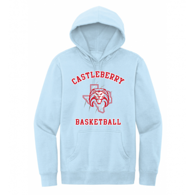 Unisex Light Blue Basketball Hoodie
