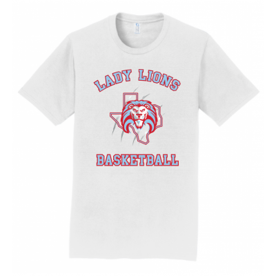 Men's White Lady Lions Basketball Tee