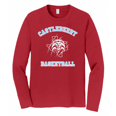 Unisex Red Basketball LS
