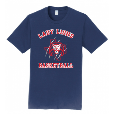 Men's Navy Lady Lions Basketball Tee