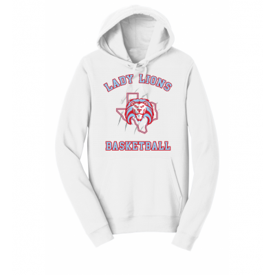 Unisex White Lady Lions Basketball Hoodie