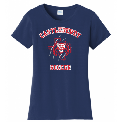 Women's Navy Soccer Tee