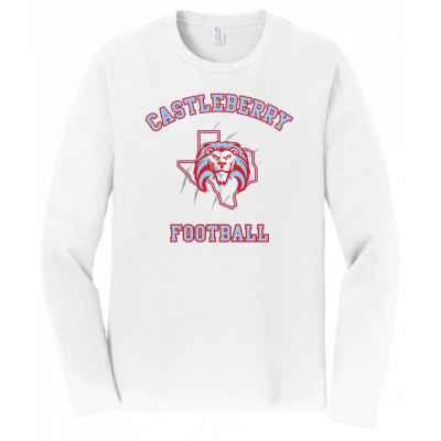 Unisex White Football LS