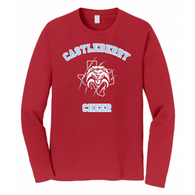 Unisex Red Cheer LS