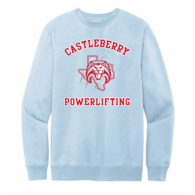 Unisex Light Blue Powerlifting Sweatshirt