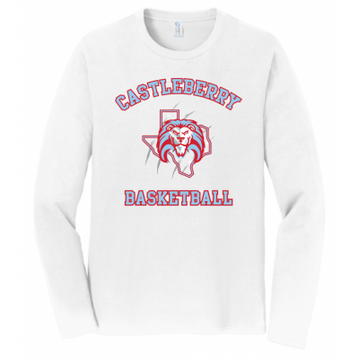 Unisex White Basketball LS