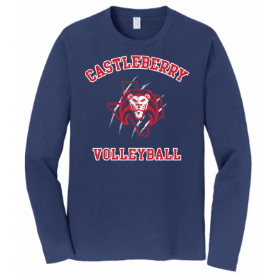 Unisex Navy Volleyball LS