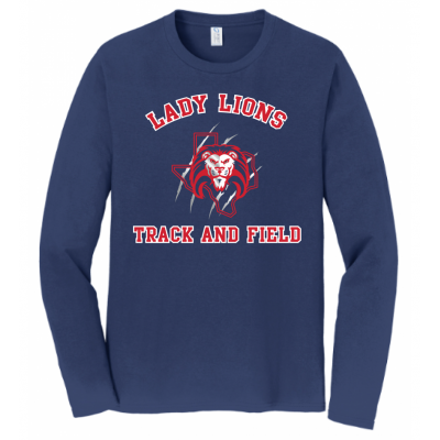 Unisex Navy Lady Lions T&F LS