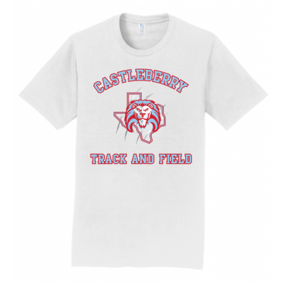 Men's White T&F Tee